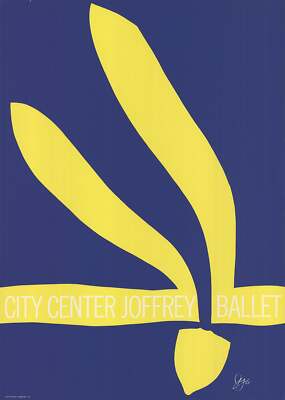 JACK YOUNGERMAN City Center Joffrey Ballet 35'' x 25'' Serigraph 1968 Cubism