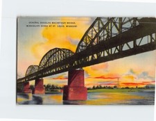 Postcard General Douglas Macarthur Bridge St. Louis Missouri USA