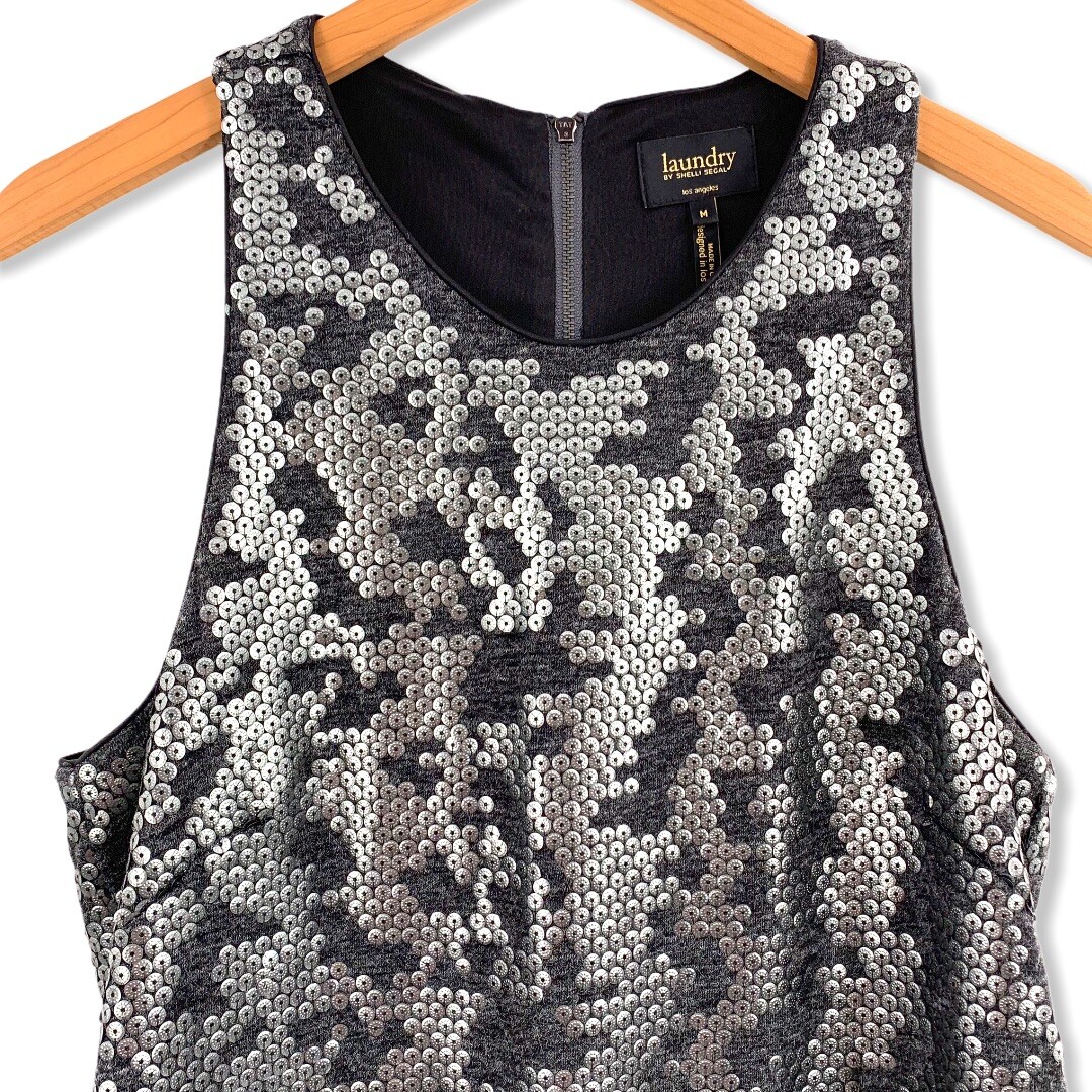 laundry by shelli segal silver dress Laundry by Shelli Segal Silver Dress