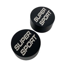 Chevy Super Sport Black Valve Cover Breather Grommet Set - Die Cast Aluminum