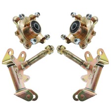 Front Steering Knuckle Spindle 4 Stud Wheel Hub For ATV Go Kart Quad Buggy Trike