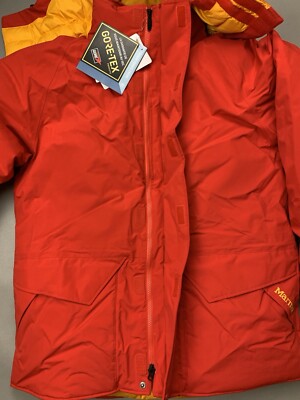 MEN'S MARMOT MAMMOTH GORETEX WATERPROOF PARKA CHERRY-TOMATO-RED