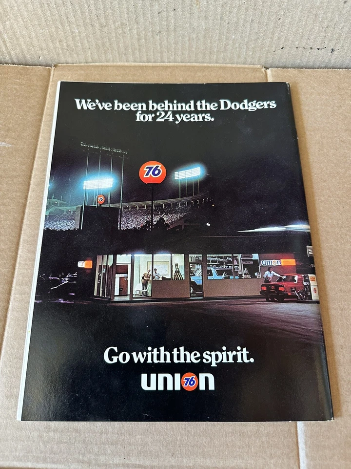Vintage April 1984 Los Angeles Dodgers Game Scorecard Baseball Program - Image 2 of 4