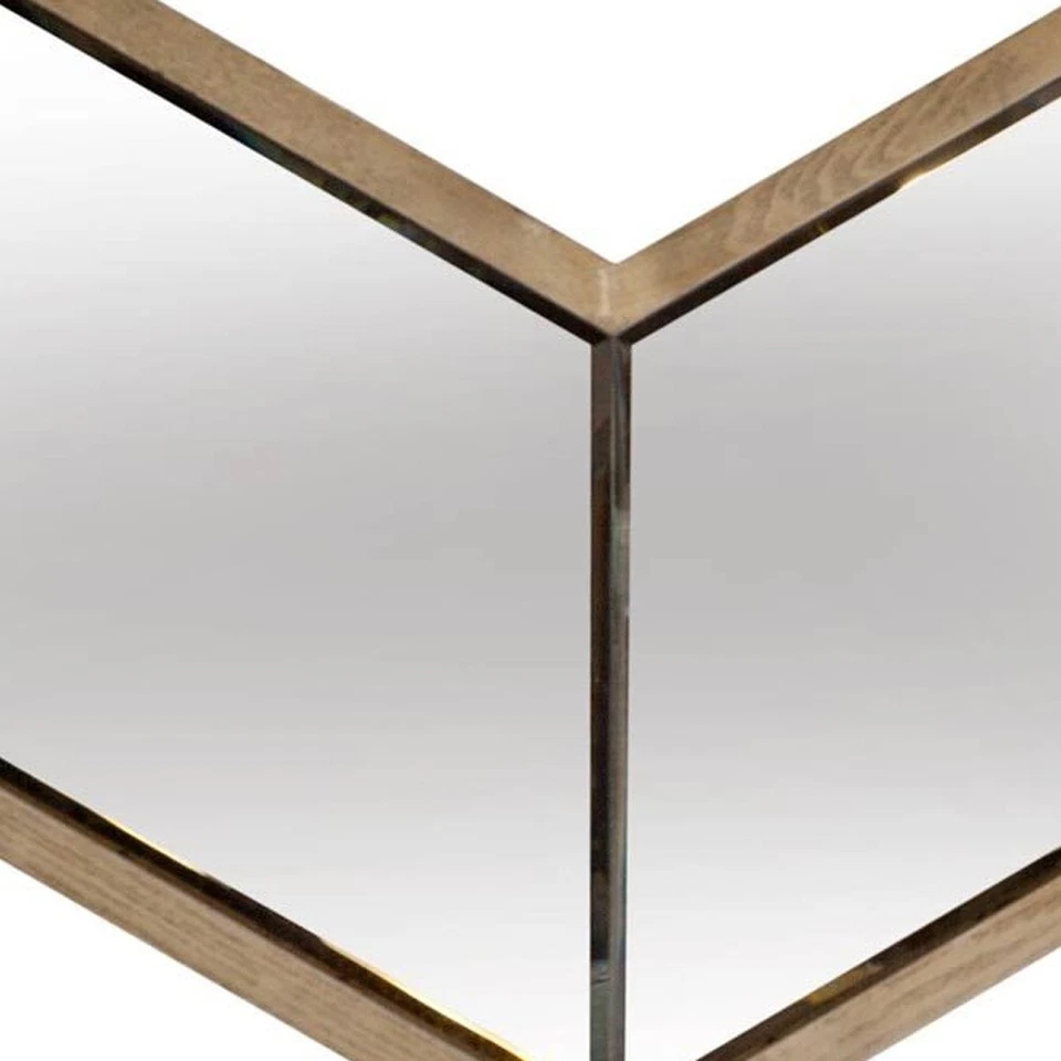 23" Natural Novelty Wood Framed Accent Mirror - Image 3 of 4