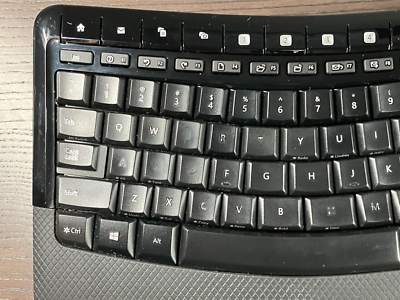 Microsoft Wireless Comfort Desktop 5050 Curved Keyboard Black