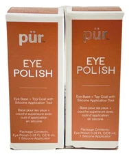 Lot Of 2! Pur Minerals Silk Eye Polish 0.28 Ounce/ 8ml with Application Tool NEW