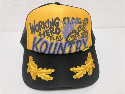 kapital KOUNTRY racer trucker truck cap hat orange black | eBay