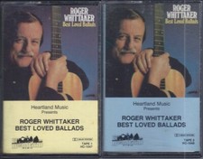 Roger Whittaker - Best Loved Ballads Cassette, 2-Tape Set, 1986 