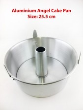 10"  25.5cm Aluminium Angel Food Cake Pan Chiffon Cake Removable Base 3 Legs