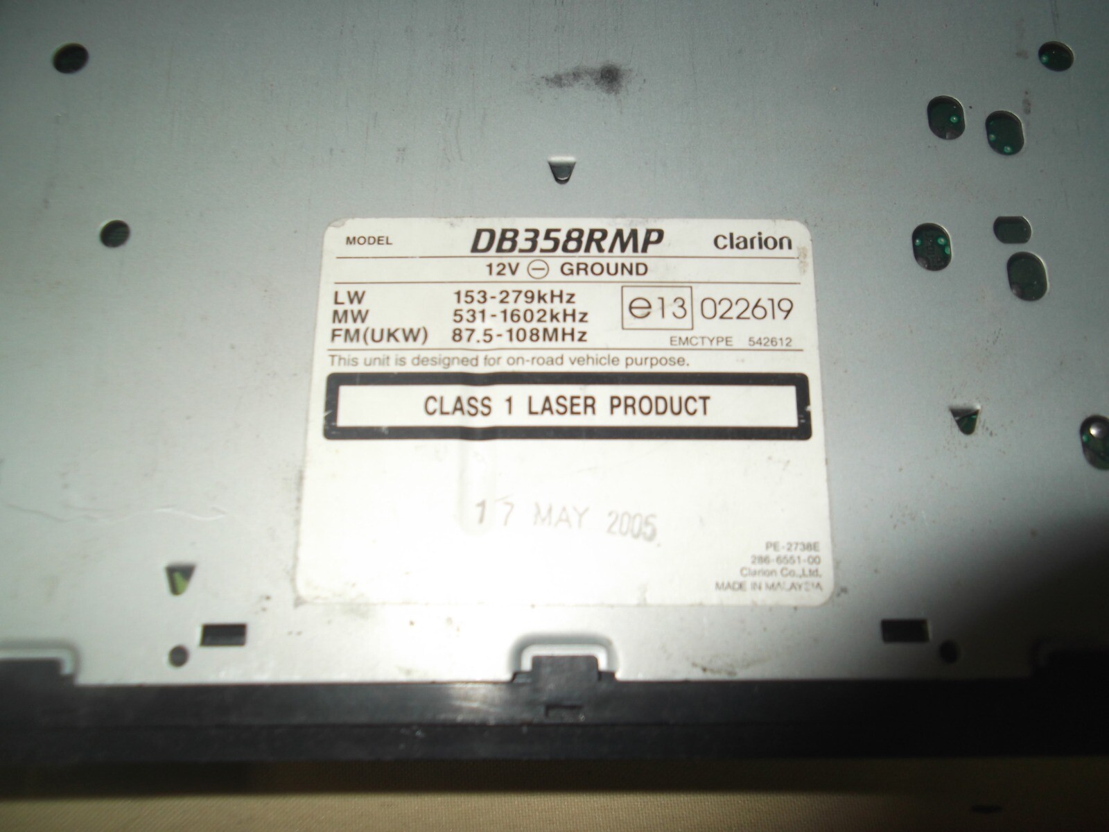 Clarion DB358RMP Autoradio | eBay