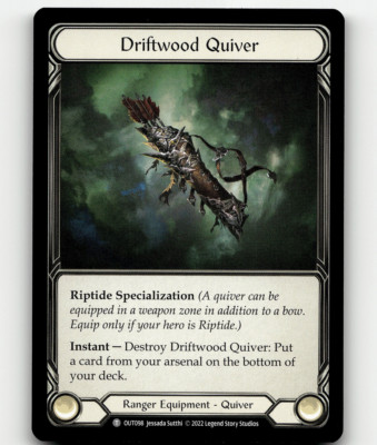 Flesh And Blood Driftwood Quiver   Crow's Nest Outsiders Token