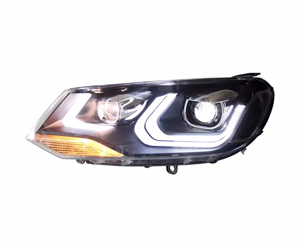 Faro de lente láser LED delantero de plástico ABS para Volkswagen Touareg 2011-2015 Foto 2 de 4