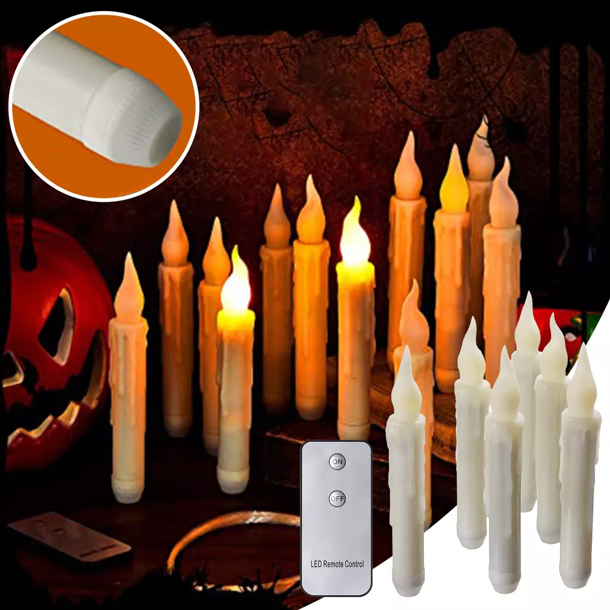 Led candle lights with sales remote