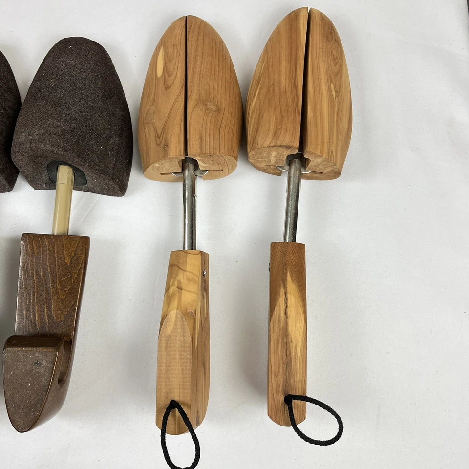 3 juegos de soportes con forma de camilla para zapatos para hombre 1 cedro y espuma Rochester Foto 4 de 4