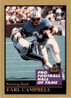 1991 ENOR Pro Football HOF #23 Earl Campbell Houston Oilers