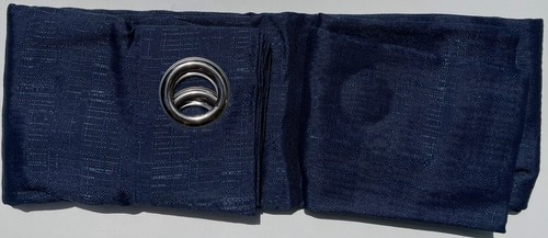 allen + roth Janston 84"Navy Blue Light Filtering Grommet Single Curtain Panel - Picture 6 of 9