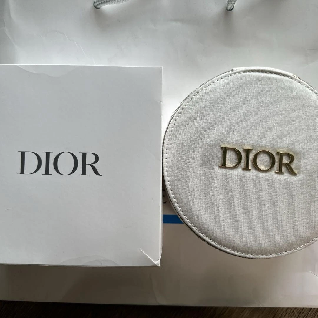 Christian Dior Vanity Pochette Etui Nouveauté Limitée Cercle Blanc F/S