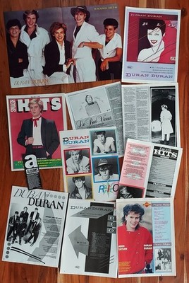 DURAN DURAN # Rio, Hungry Like The Wolf - Clippings Adverts Songwords # 1982/83