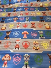 Paw Patrol Twin Sz Flat Sheet 65" x 95" New, Nickelodeon Paw Patrol Unisex Sheet