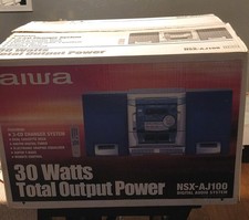 Aiwa NSX-AJ100 Digital Audio System 3-CD Changer Dual Cassette AM/FM