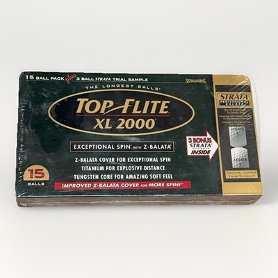 New Top Flite XL 2000 Collectible Strata Golf Balls Sealed 15 Pack +3 Sealed