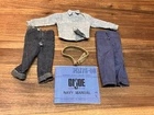Hasbro G.I. Joe Vintage Denim Shirt Jeans Navy Pants Belt And Training Manual