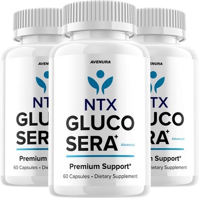 (3 Pack) Gluco Sera Capsules    NTX GlucoSera Natural Blend Glycogen Formula