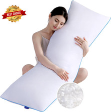 Memory Foam Body Pillow Insert - Full Body Pillow for Adults - Soft Large Long