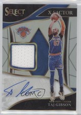 2021 Select X-Factor Memorabilia Signatures Silver Prizm Taj Gibson Auto 0su2