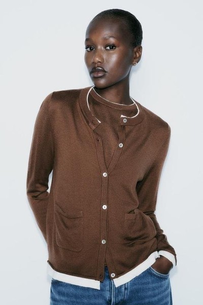 Women Peter Hahn Sweater Brown Viscose 38 / M / 46