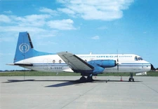 Postcard Airline Securicor Omega Express HS-748-2A G-OSOE No. A922 CC8.