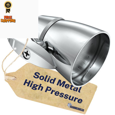 #ad HammerHead Showers® Solid Metal 2 Inch High Pressure Shower 2.5 GPM Chrome $51.99