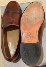 Johnston & Murphy Heritage Men's Penny Loafers Men’s 11B MADE IN USA Wine Style