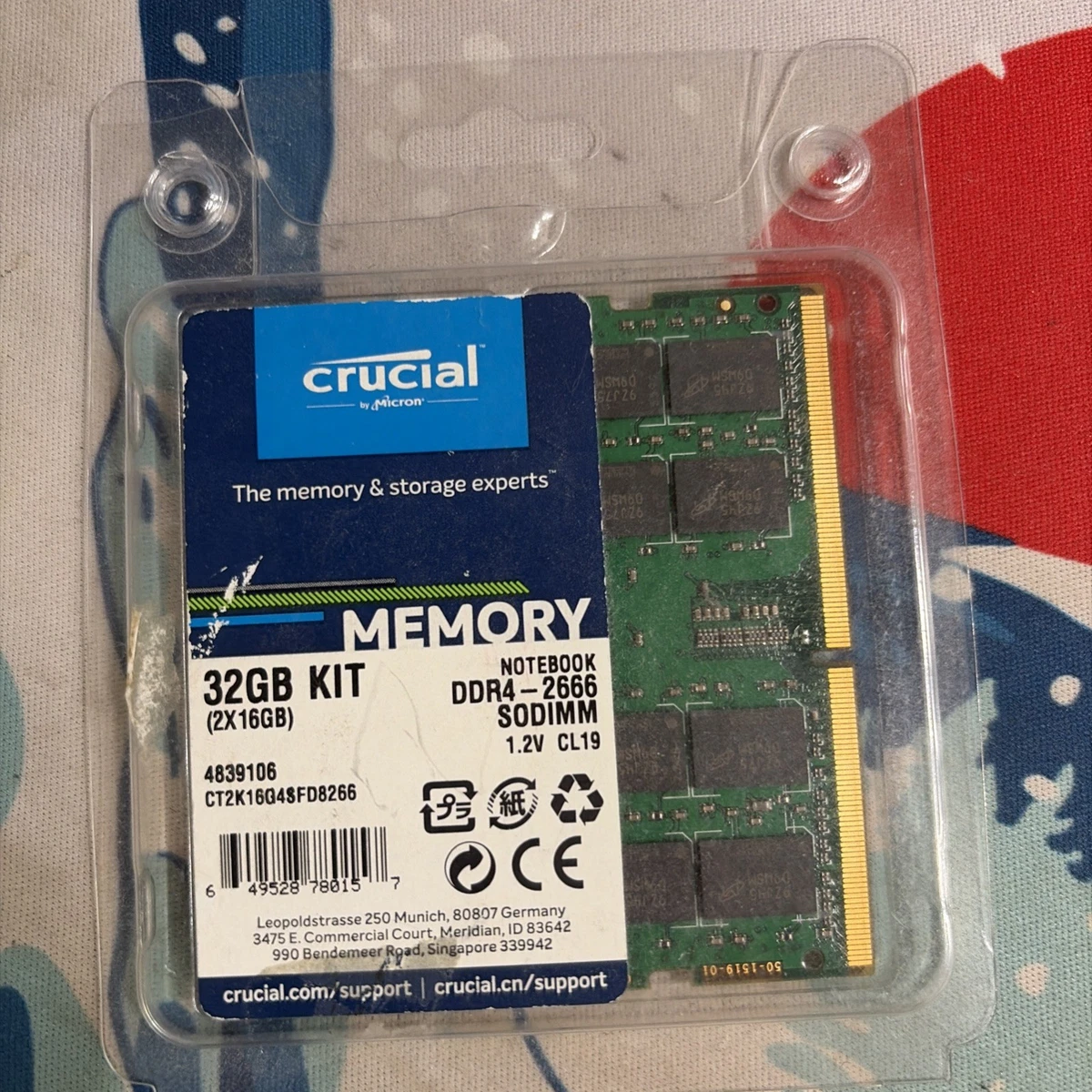 Crucial DDR4 SDRAM 32 GB Total Capacity Memory (RAM) for sale - eBay