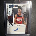 WILL RILEY 2025-26 TOPPS #NA-WR NEW APPLICANT AUTO ROOKIE RC WASHINGTON WIZARDS
