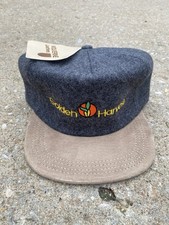 Vintage Strapback Trucker Hat Cap Patch mesh Seed K Brand USA Wolverine Leathers