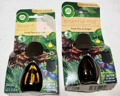 Air Wick Essential Mist Refill Fresh Pine & Juniper Lot of 2