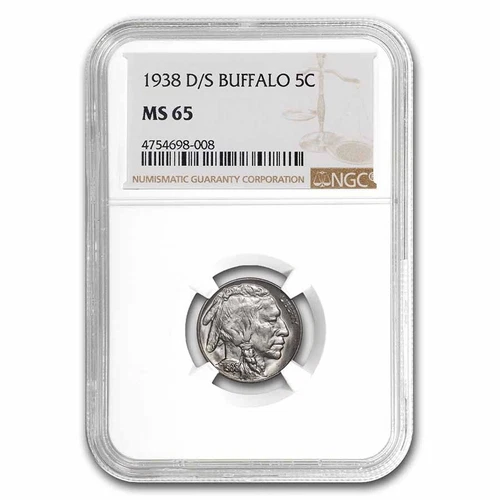 1938-D/S Buffalo Nickel MS-65 NGC