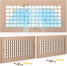 Chunful 2 Pack Decorative Air Return Vent Cover for Wall or Ceiling Grille 1/4 I