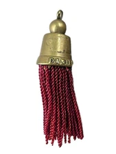 Vintage Hotel Danieli Venezia Spectacular Tassel Base Fob - No Key