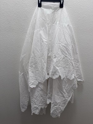 NoJo White Eyelet Bed Skirt 50% Cotton 50% Polyester Bedroom Decor