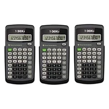(3 Pack Value Bundle) TI-30Xa Scientific Calculator 10-Digit LCD
