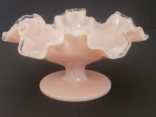 Vintage Fenton Silver Rose Crest Footed Compo...