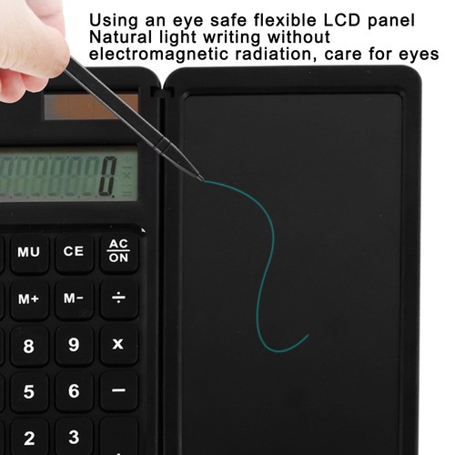 Solar Calculator With LCD Writing Tablet Portable Foldable Desktop - Picture 15 of 22