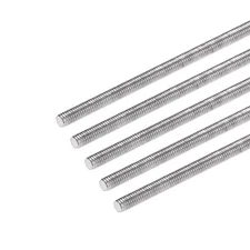 5pcs M3 x 250mm Fully Threaded Rod 304 Stainless Steel Right Hand Threads