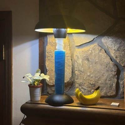 Vintage Flo Motion Lamp Blue Tornado Vortex Light Rheoscopic WORKING 90s