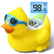 Baby Bath Thermometer Duck - Color-Changing Infant Bathtub Thermometer with Auto