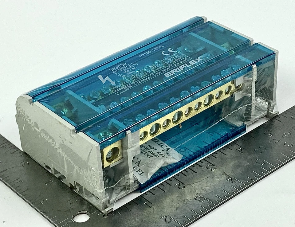 Erico 563830 Eriflex 4 Pole Power Distribution Block TD125AL - Image 4 of 4