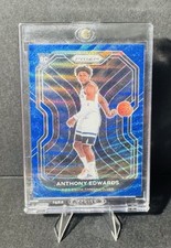 2020-21 Panini Prizm Anthony Edwards #258 Blue Wave Prizm (RC) Timberwolves