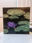 Original Oil Painting, Water Lily, 10x10in Cradled Wood, Sold By The Artist